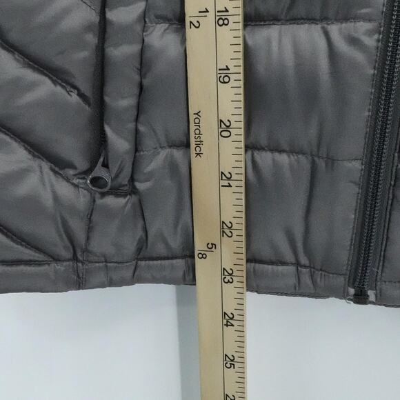 Bernardo‎ Vest Womens Medium Gray Goose Down Packable Lightweight Puffer Jacket - Picture 9 of 11